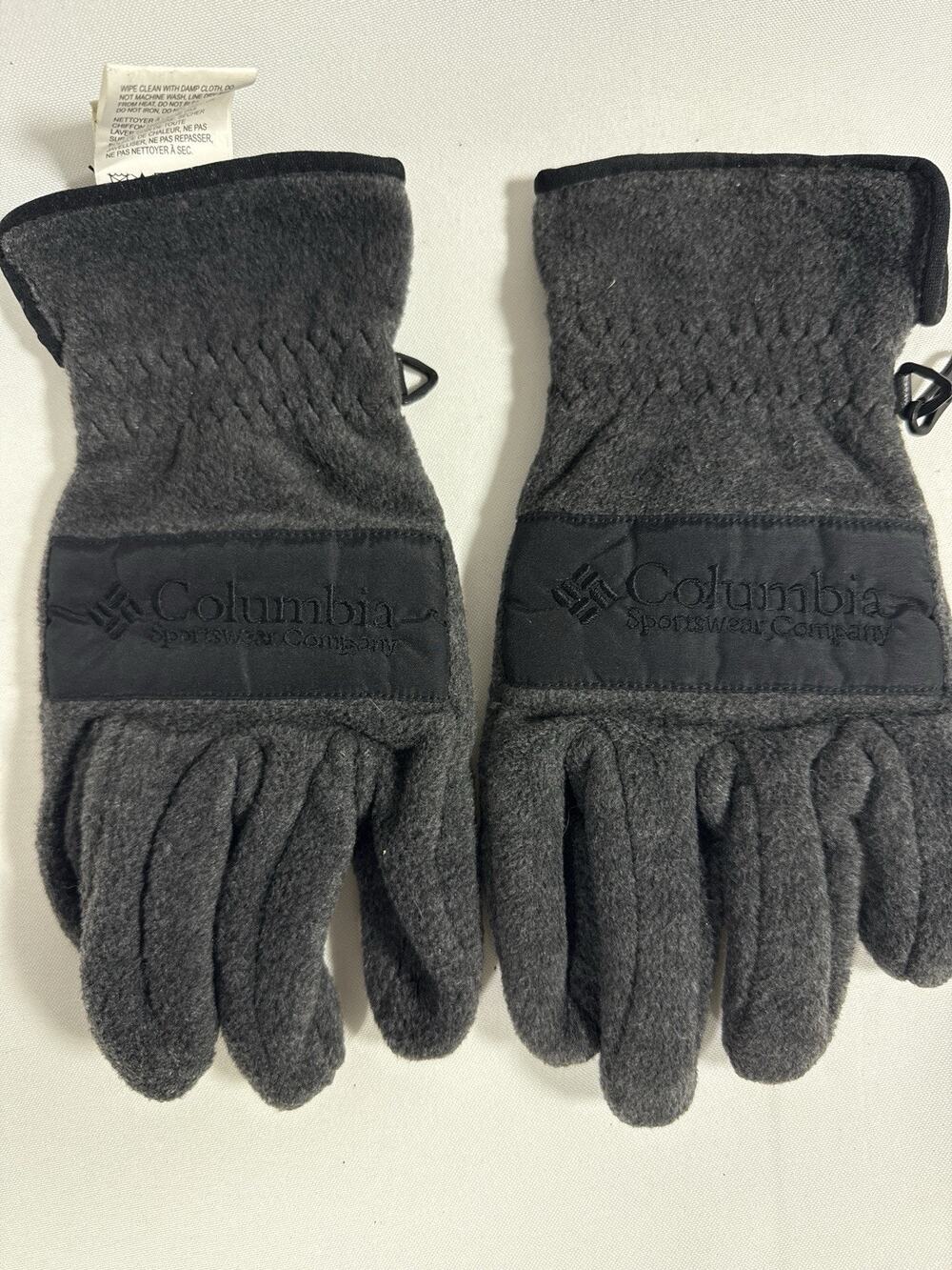 Columbia Men’s Fleece Gloves Gray Size S Winter Cold Weather